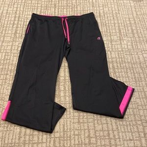 Black with pink accents Champion power train joggers